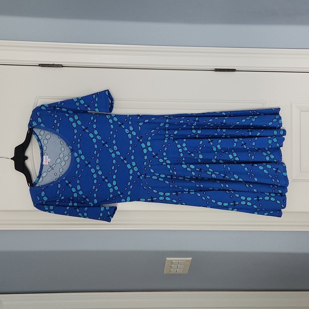 Lularoe blue DNA dress